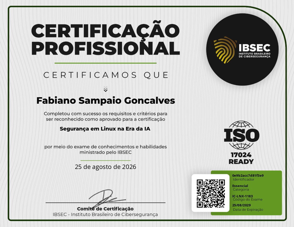 Certificado Segurança em Linux na Era da IA