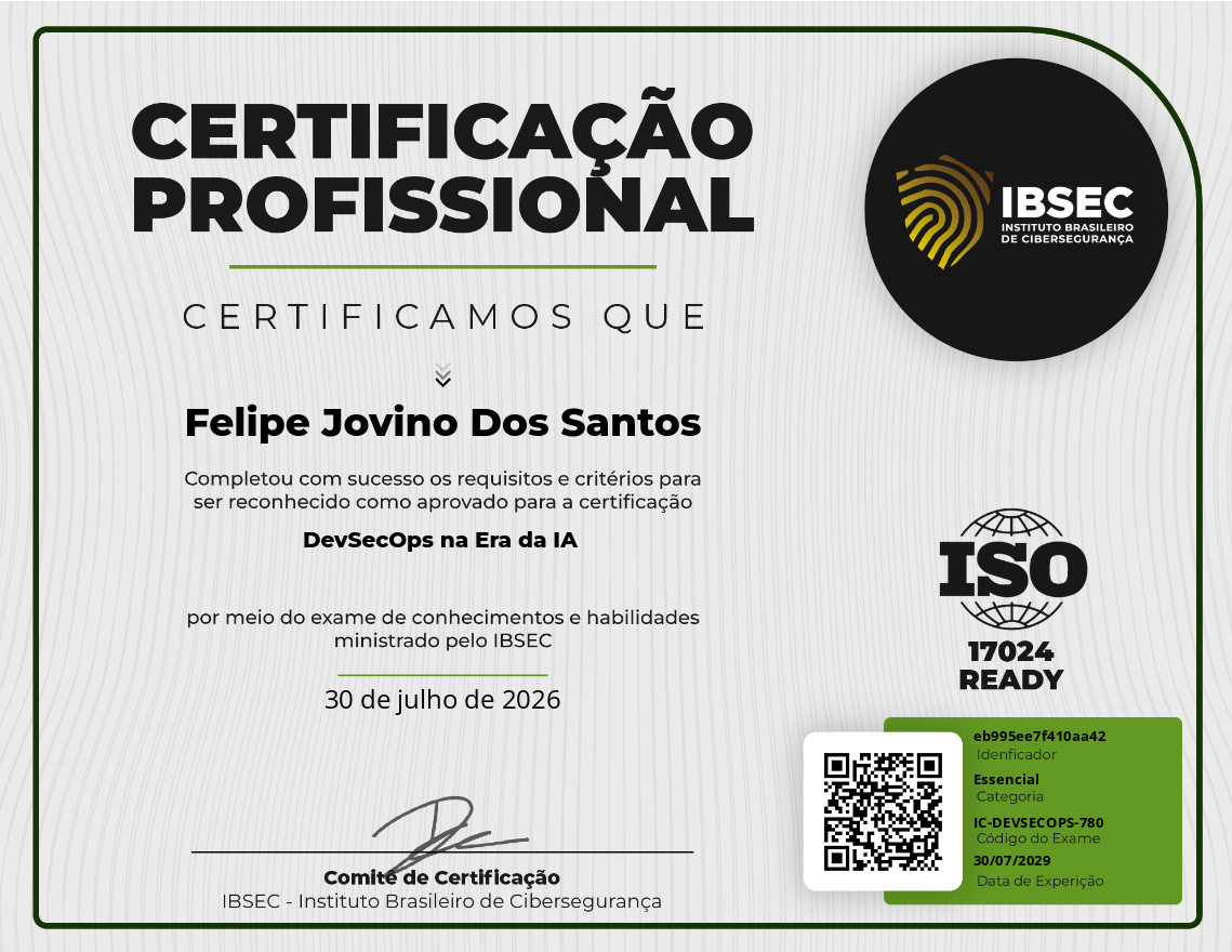 Certificado DevSecOps na Era da IA